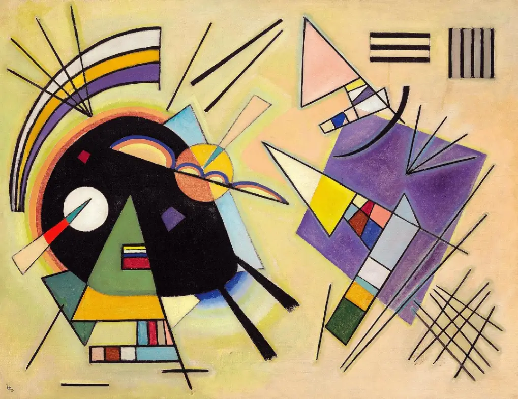 Black and violet - Wassily Kandinsky