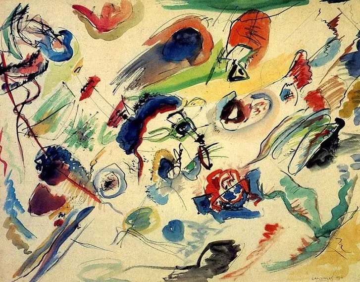 Wassily Kandinsky - Senza titolo (Prima acquerello astratto), 1910